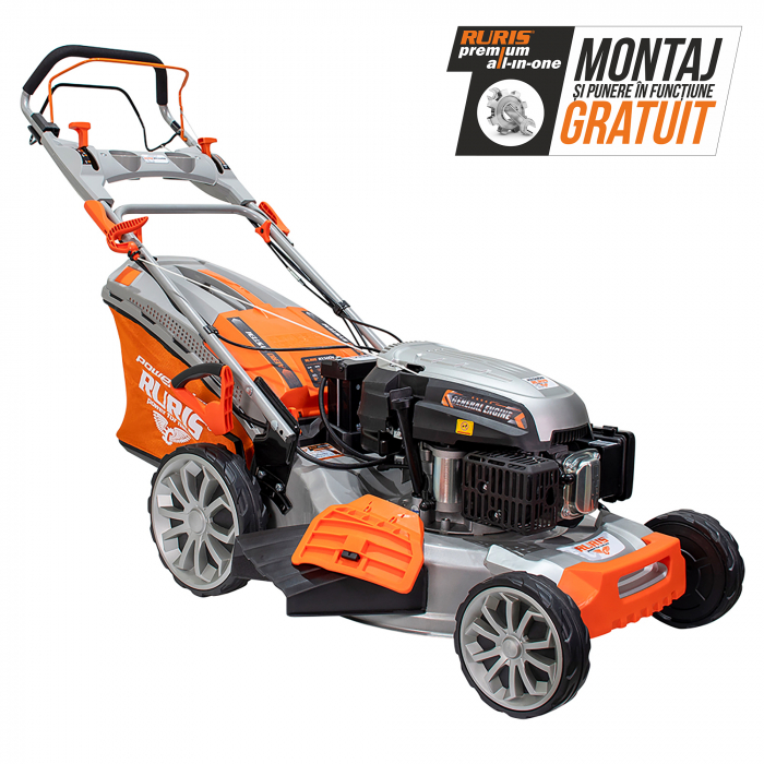 Masina de tuns gazon Ruris RX500S, 5.7 CP, 53 cm, 65 L, autopropulsata, variator viteza [2]