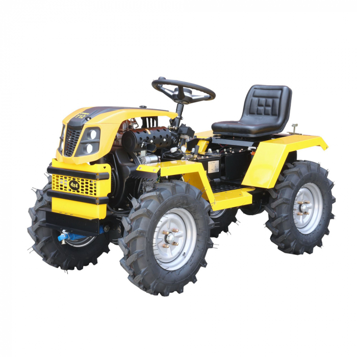Mini tractor ProGARDEN Campo T12 G2, 4x4, 12 CP, diesel, hidraulica fata-spate, roti 6.00-12 [3]