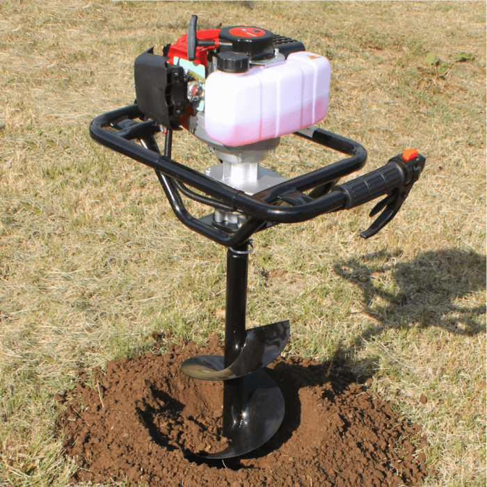 Motoburghiu - Foreza pamant Bisonte BTA-25M-ACC1, 2.5 CP, benzina, 2 timpi + 2 burghie incluse [8]