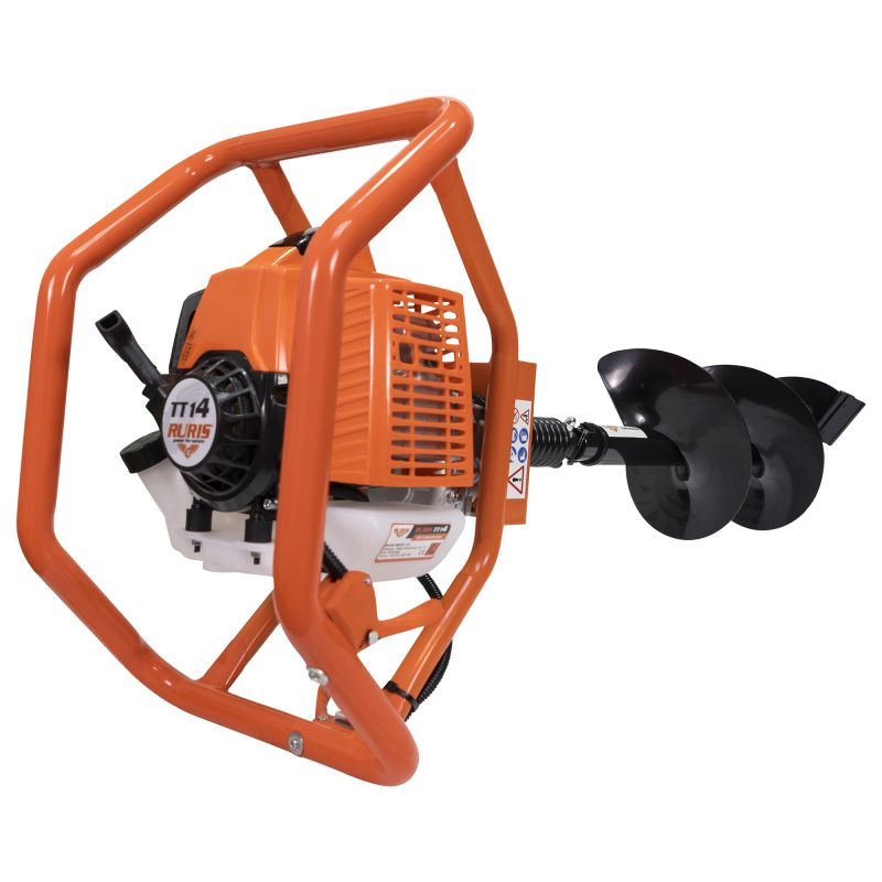 Motoburghiu - Foreza pamant Ruris TT14, 3 CP, benzina, 2 timpi + 3 burghie incluse [6]