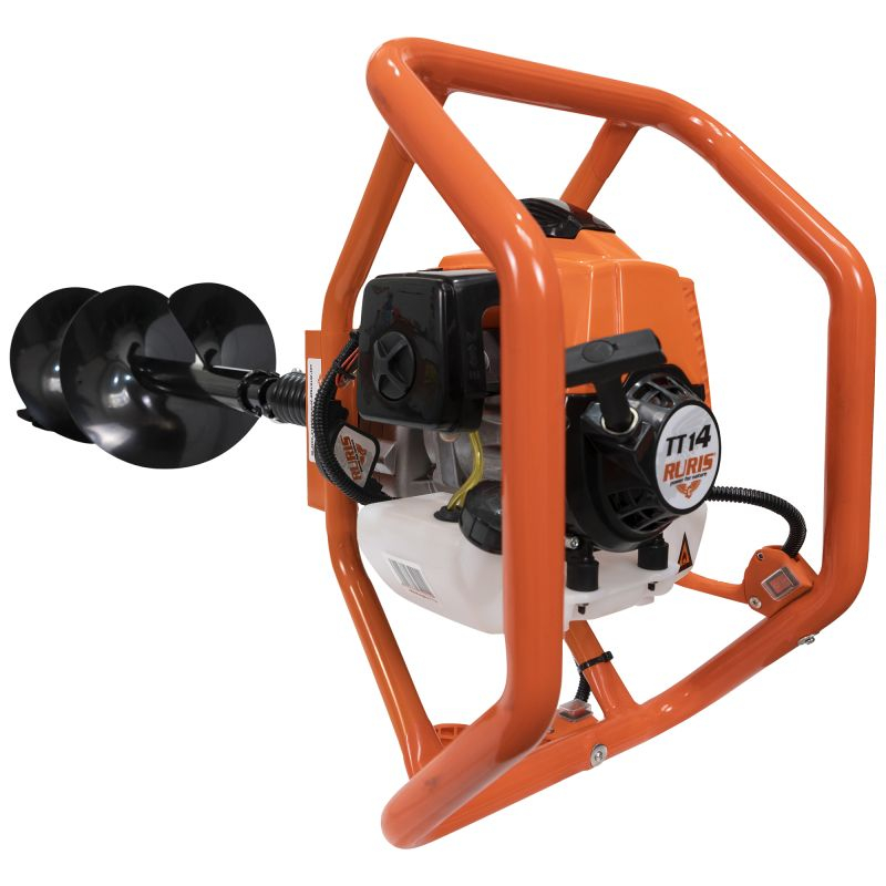 Motoburghiu - Foreza pamant Ruris TT14, 3 CP, benzina, 2 timpi + 3 burghie incluse [4]