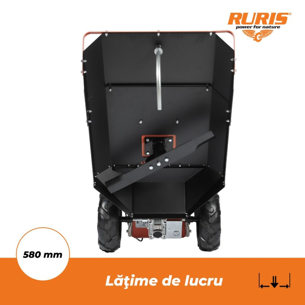 Motocositoare profesionala cu functie de mulcire Ruris 999K, 7.5 CP, benzina, latime de taiere 580 mm [6]