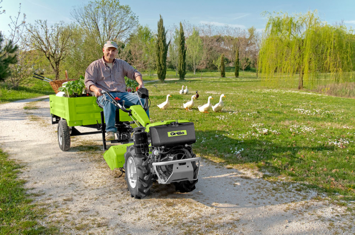 Motocultivator Grillo G107D, Honda GX340, 11 CP, benzina, 3+3 viteze, diferential, roti reglabile 5.00-10", freza 68 cm [11]