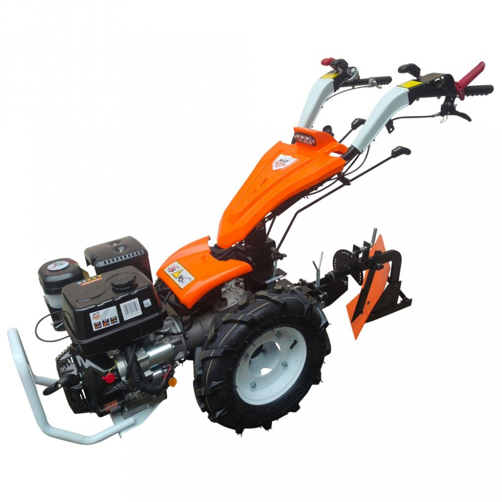 Motocultivator Ruris 977CSP, 16 CP, benzina, 3+2 viteze, diferential + Lama de cosire Ruris C977, 117 cm + Freza de pamant Ruris S977, 65 cm + Plug de arat Ruris P977 [2]