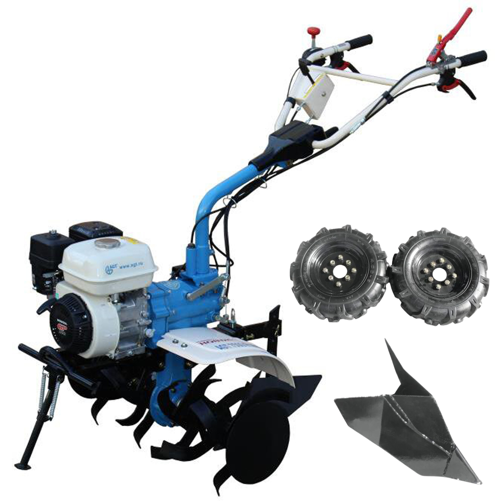 Motocultor AGT 7500 PREMIUM, Honda GP200, 6.5 CP, benzina, 2+1 viteze + roti 4.00-8, plug bilonat [2]