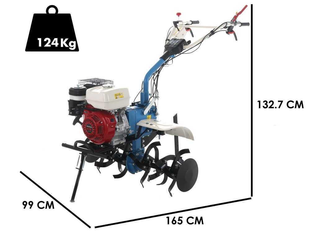 Motocultor AGT 9000 PREMIUM, Honda GX340, 11 CP, benzina, 2+1 viteze + roti 5.00-12, plug bilonat [16]