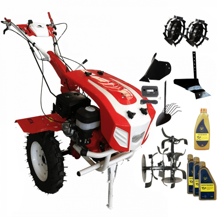 Motocultor Bisonte BTA-10SG, 10 CP, benzina, 2+1 viteze + accesorii (Pachet 2) [1]