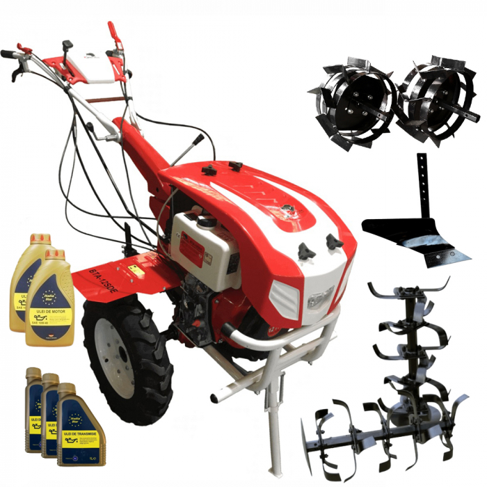 Motocultor Bisonte BTA-12SDE, 12 CP, diesel, 2+1 viteze + accesorii (Pachet 1) [1]
