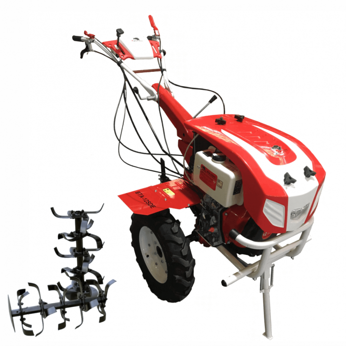 Motocultor Bisonte BTA-12SDE, 12 CP, diesel, 2+1 viteze, roti 5.00-12", far, priza de putere, pornire electrica [2]