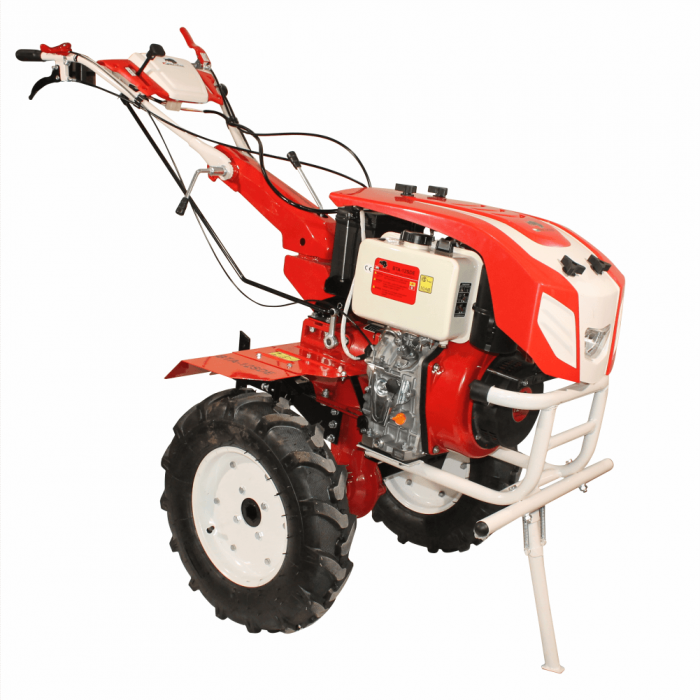 Motocultor Bisonte BTA-12SDE, 12 CP, diesel, 2+1 viteze, roti 5.00-12", far, priza de putere, pornire electrica [3]