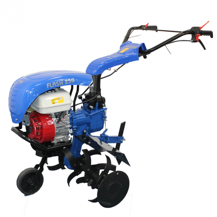 Motocultor Bisonte BTA-FLASH250H, motor Honda GX200, 6.5 CP, benzina, 2+1 viteze, latime de lucru 380-900 mm [3]