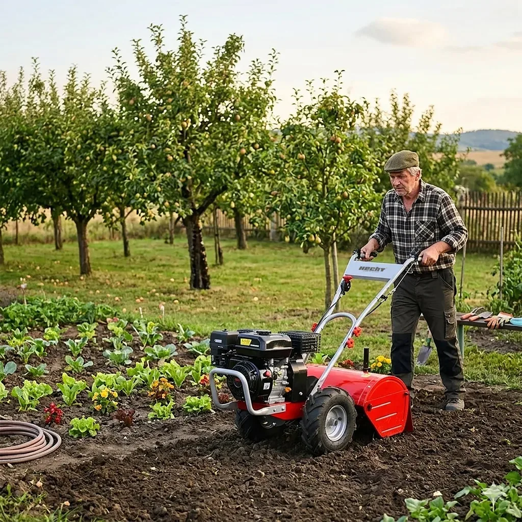 Motocultor HECHT 750, 6.5 CP, benzina, 1+1 viteze, freza tractata 50 cm [2]
