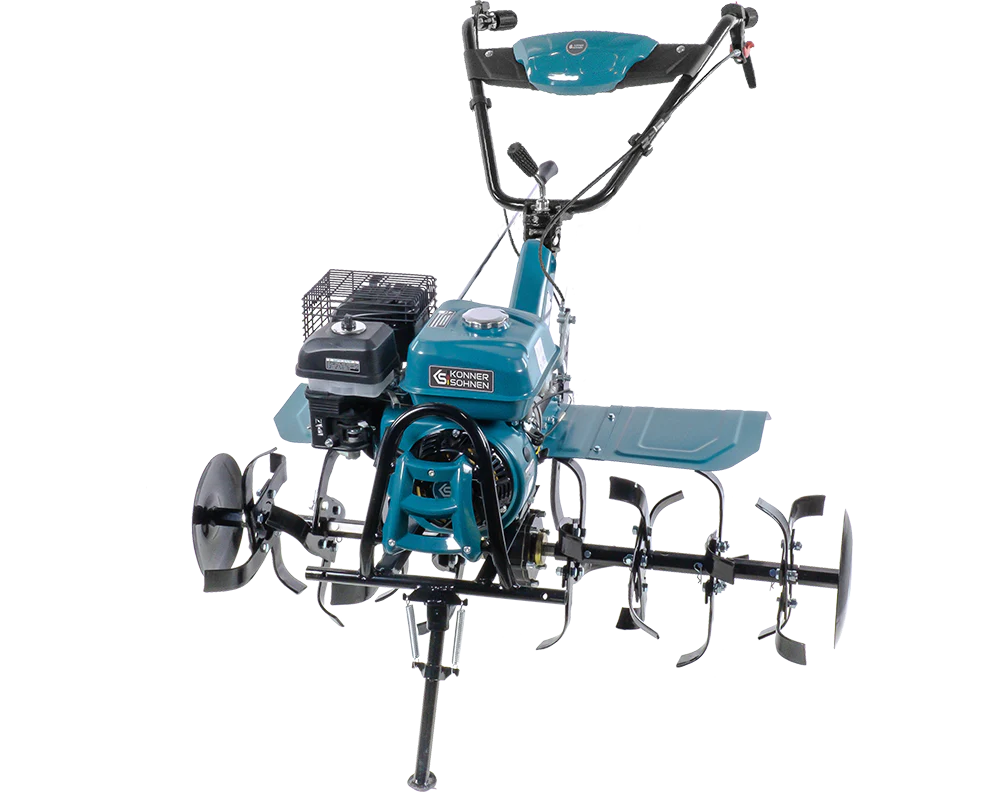 Motocultor pe benzina Konner & Sohnen KS 7HP-1050G, 7 CP, 3 viteze, latime lucru 108 cm + roti fara camera low profile 4.00-8 [8]
