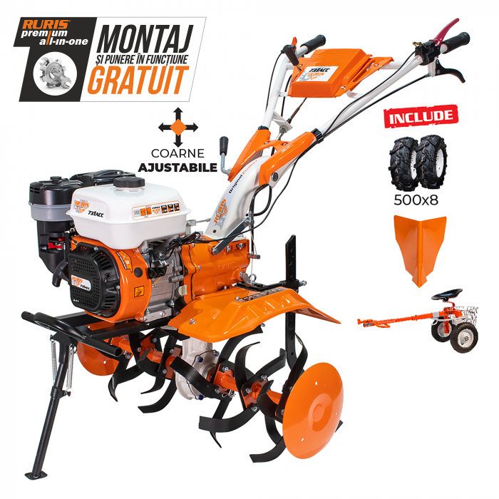 Motocultor Ruris 731ACC2, 8.5 CP, benzina, 2+1 viteze + accesorii [2]