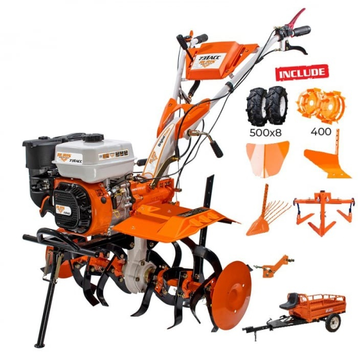 Motocultor Ruris 731ACC3, 8.5 CP, benzina, 2+1 viteze + accesorii [1]