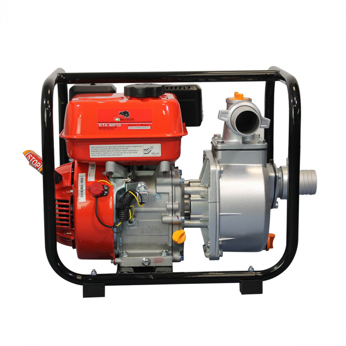 Motopompa apa curata Bisonte BTA-MP50, 2", 7 CP, benzina, 500 l/min, Hmax. 25 m [2]