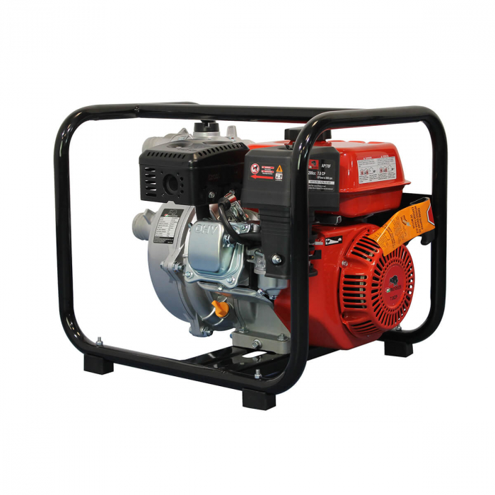 Motopompa de presiune Bisonte BTA-MPP50, 2", 7 CP, benzina, 300 l/min, Hmax. 80 m [4]