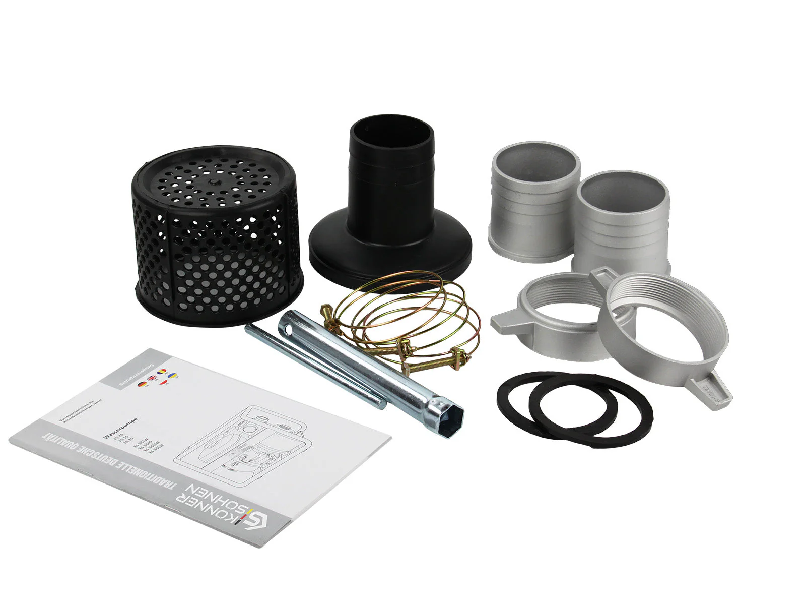 Motopompa apa curata Konner & Sohnen KS 80, 3", benzina, 1000 l/min, Hmax. 28 m [9]