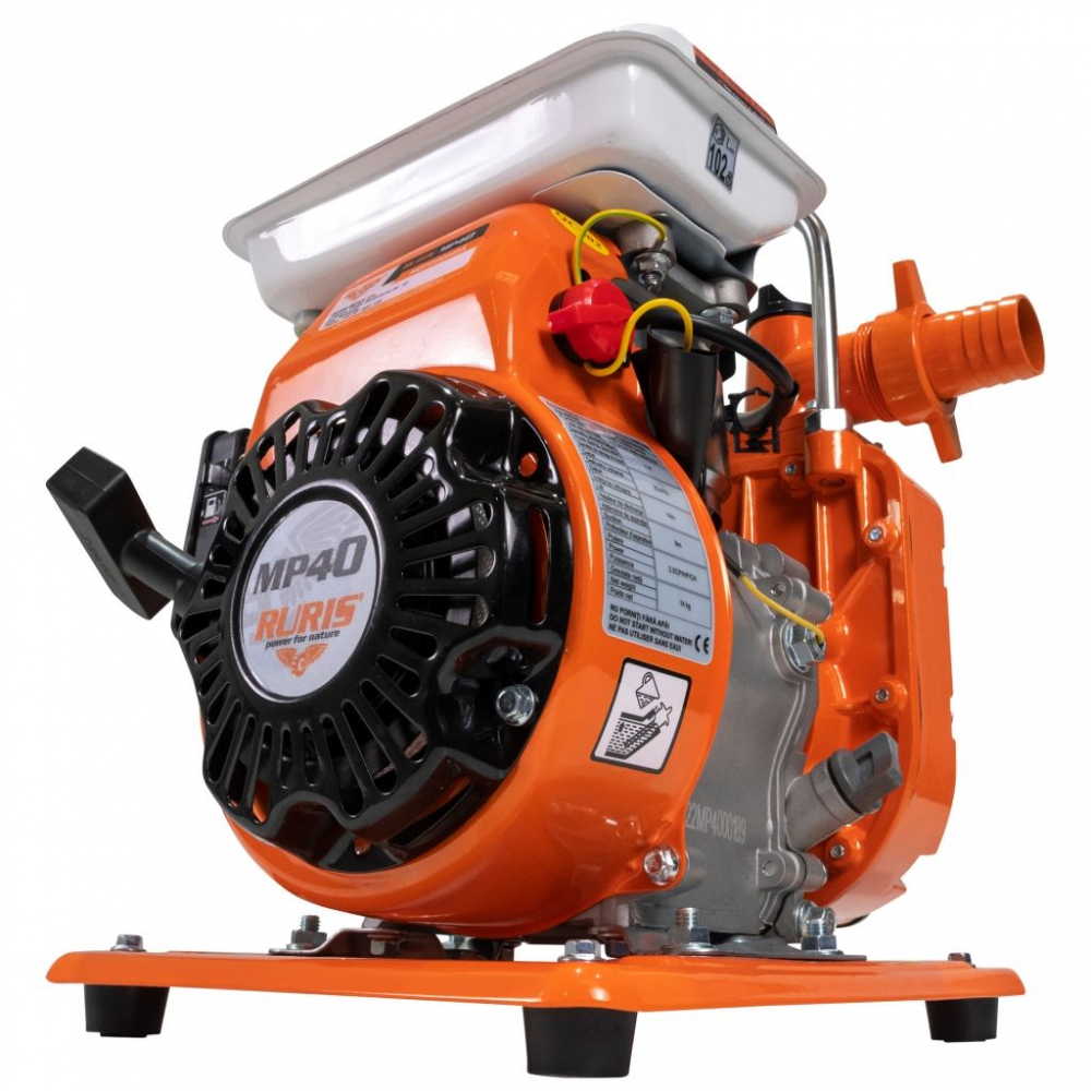 Motopompa apa curata Ruris MP40, 1.5", 2.5 CP, benzina, 333 l/min, Hmax. 14 m [7]
