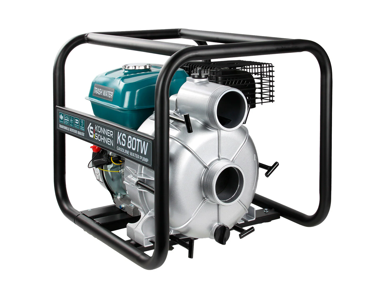 Motopompa apa murdara Konner & Sohnen KS 80TW, 3", benzina, 1100 l/min, Hmax. 28 m [4]