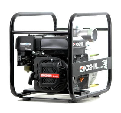 Motopompa apa semimurdara Koshin STV-80X-BAA, 3", motor Koshin K180, 4.2 CP, benzina, 900 l/min, Hmax. 26 m [2]