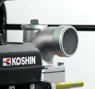 Motopompa apa semimurdara Koshin STV-80X-BAA, 3", motor Koshin K180, 4.2 CP, benzina, 900 l/min, Hmax. 26 m [4]