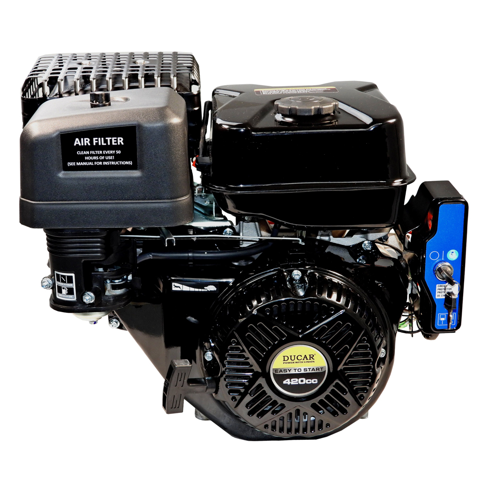 Motor benzina Ducar DH420E, 15 CP, 420 cmc, ax pana 25 x 60 mm, pornire electrica [2]