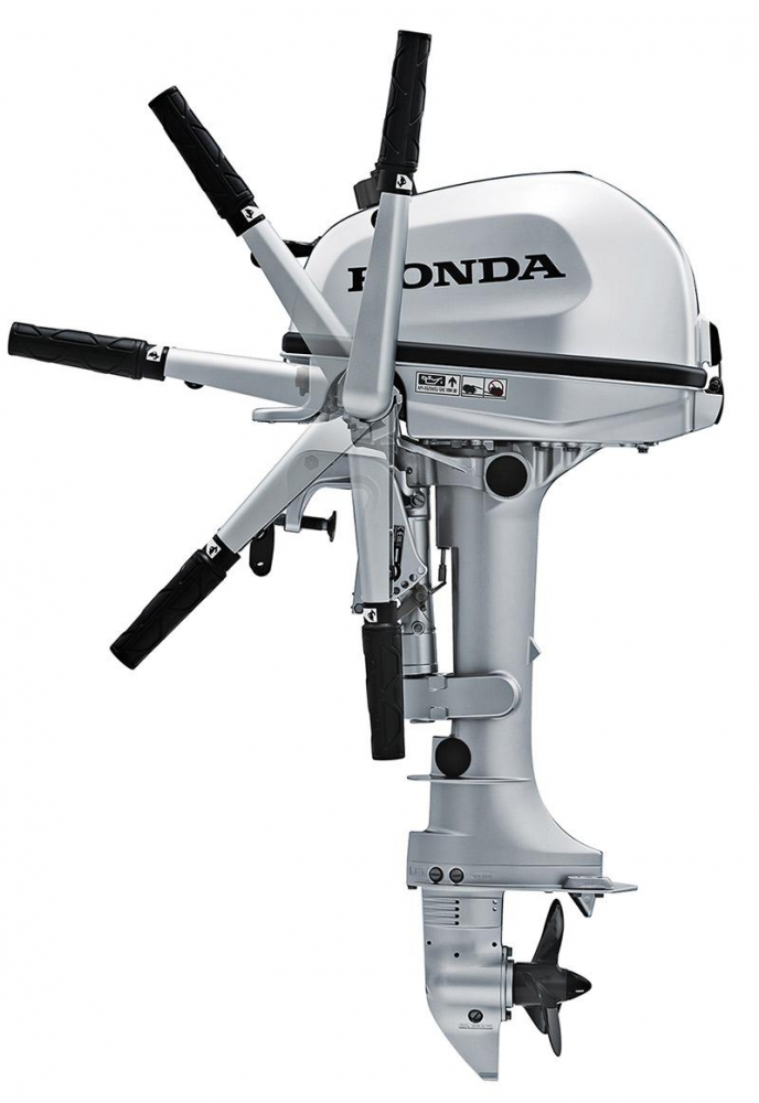 Motor de barca Honda BF6AH SHNU, 6 CP, cizma scurta, pornire manuala, comanda la eche [2]