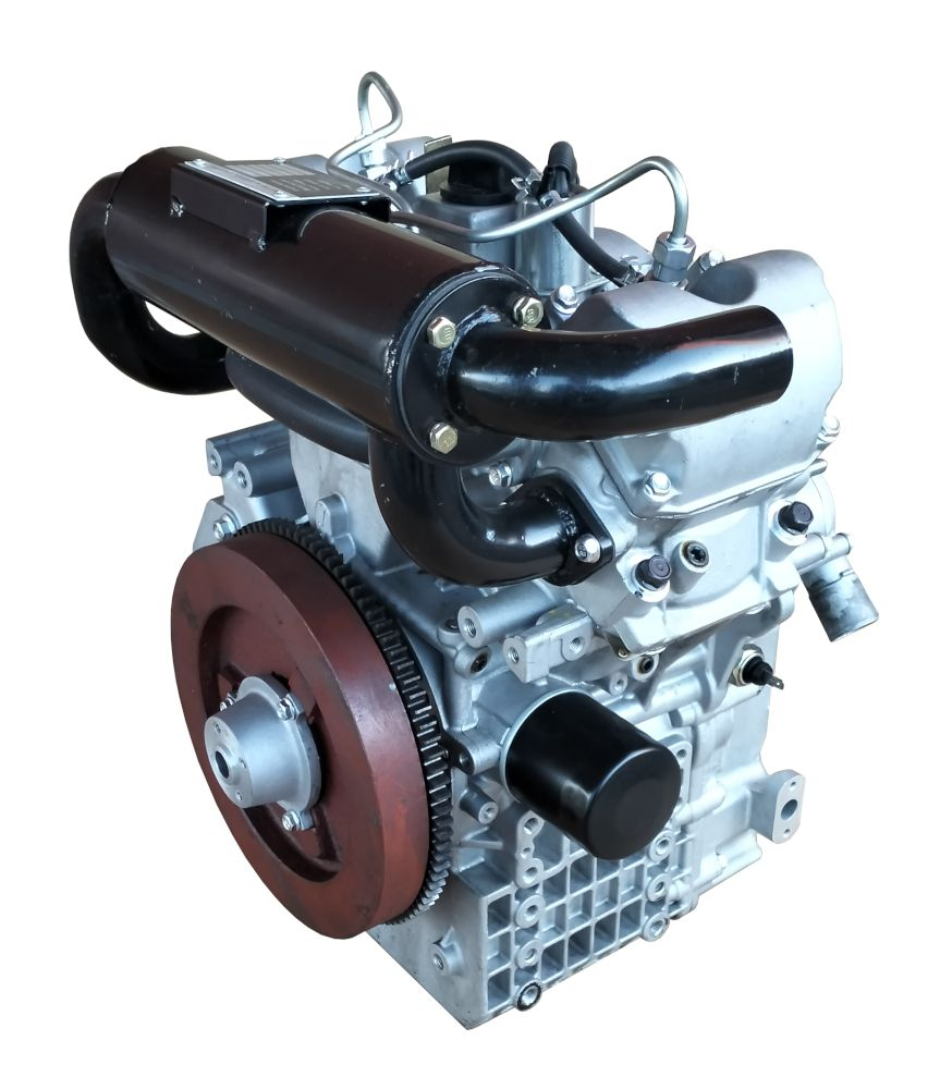 Motor diesel Yorking YD2V80, 14.5 kW, 794 cmc, 2 cilindri in V, 4 timpi, ax conic [4]