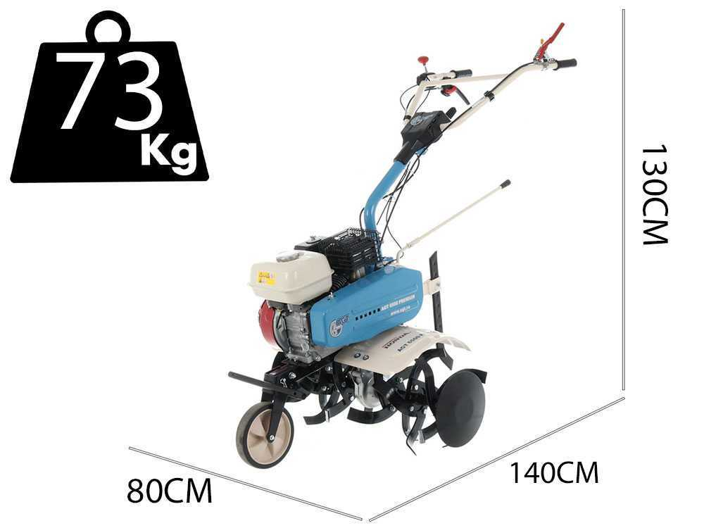 Motosapa AGT 6500 PREMIUM, Honda GX200, 6.5 CP, benzina, 2+1 viteze + roti 4.00-8, plug bilonat [8]