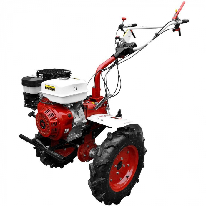Motocultor Media Line MS 15000 CF, 15 CP, benzina, 3+1 viteze + roti 5.00-12", plug bilonat [10]