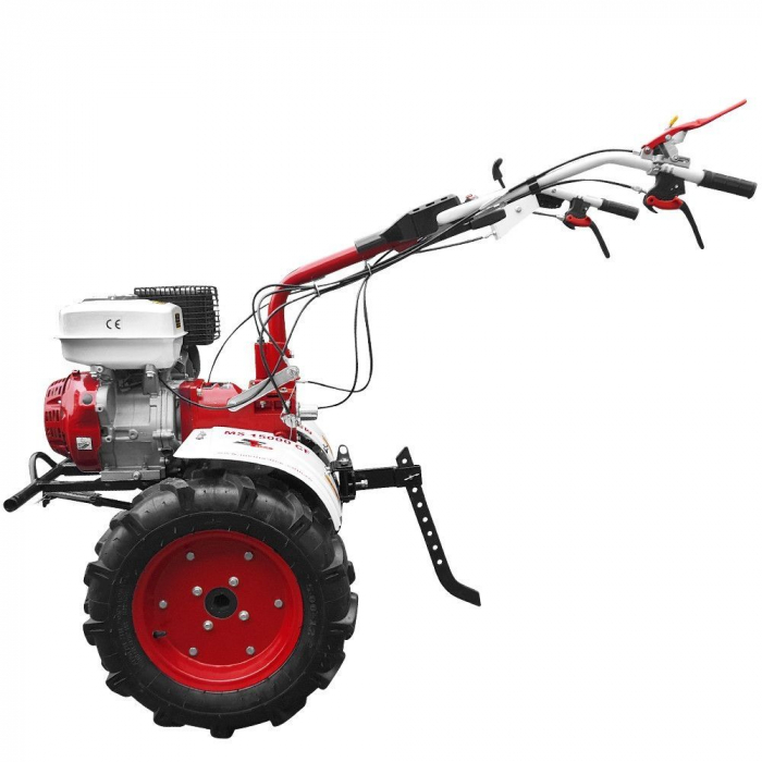 Motocultor Media Line MS 15000 CF, 15 CP, benzina, 3+1 viteze + roti 5.00-12", plug bilonat [4]