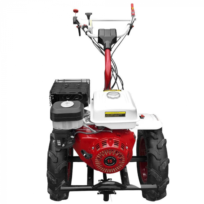 Motocultor Media Line MS 15000 CF, 15 CP, benzina, 3+1 viteze + roti 5.00-12", plug bilonat [9]