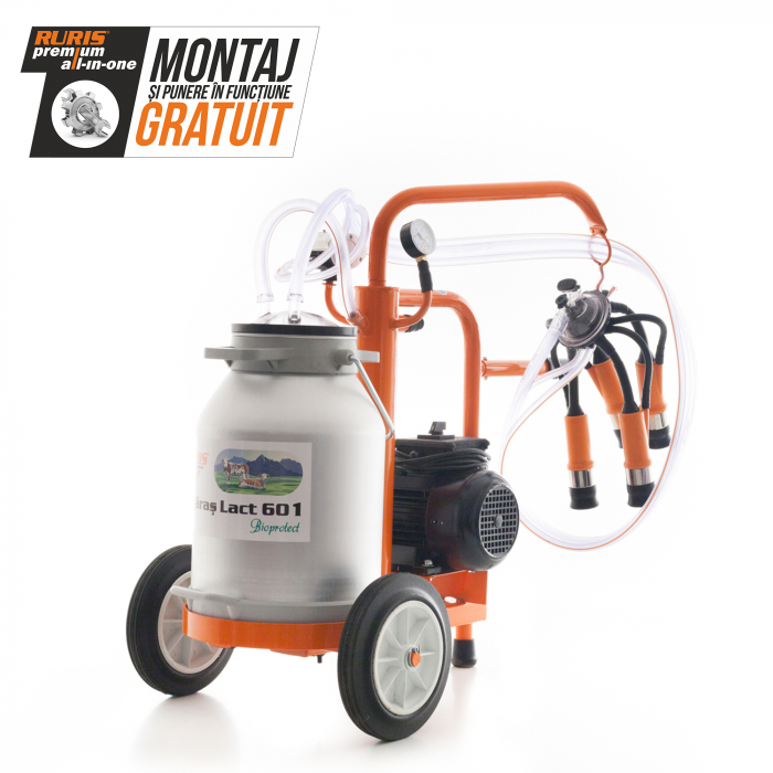 Mulgatoare de vaci Ruris FAGARAS LACT 601, 1 post, 1 bidon aluminiu 30 litri [2]