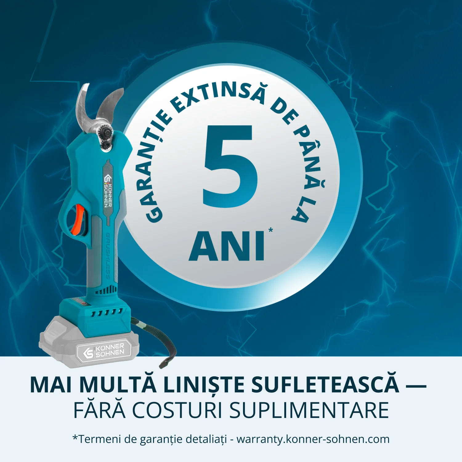 Pachet - Foarfeca de gradina Konner & Sohnen KS CSP20-32 + Mini fierastrau KS MCS20V-8 + CADOU 1 acumulator 20V, 4Ah [10]