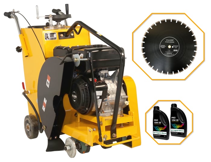 Pachet Taietor beton/asfalt Masalta MF20-3, 500 mm, Robin EX40, benzina + Disc diamantat URBAN CUT, 500x3.6x10x25.4 mm + 2L Ulei motor PRO 10W-30 [1]