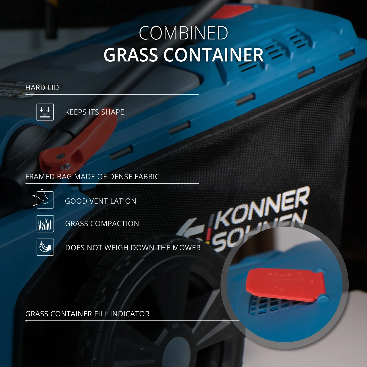 Pachet - Masina tuns gazon Konner & Sohnen KS 43LM-40V + Trimmer tuns iarba KS BCT-40V + CADOU 2 acumulatori 20V, 4Ah [7]