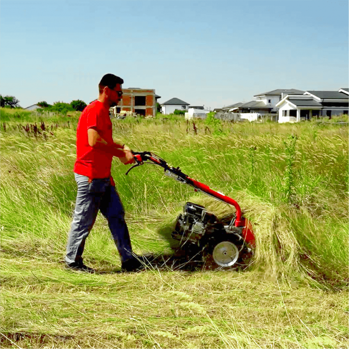 Pachet - Motocultivator Bisonte Agro BTA-MF360, 6.5 CP, benzina, 2+2 viteze, roti 6.00-8" + Bara de cosire BTA-GC360, 97 cm [5]
