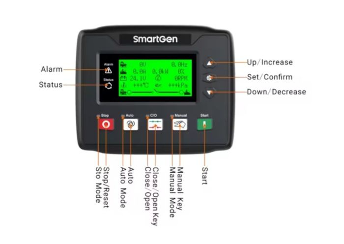 Panou Control SmartGen HGM4020N, LCD, 8-35Vcc [5]