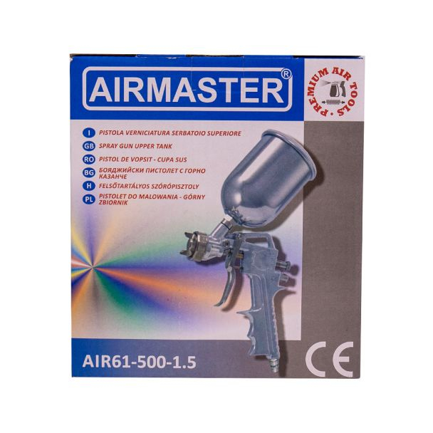 Pistol de vopsit pneumatic Airmaster, rezervor sus, 0.5 kg [4]