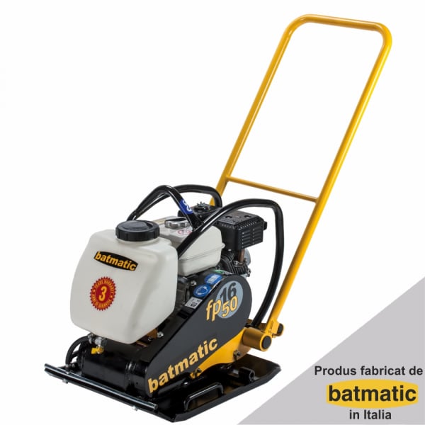Placa compactoare unidirectionala Batmatic FP1650W, Honda GX160, 5.5 CP, benzina, 16 kN, 90 kg [2]