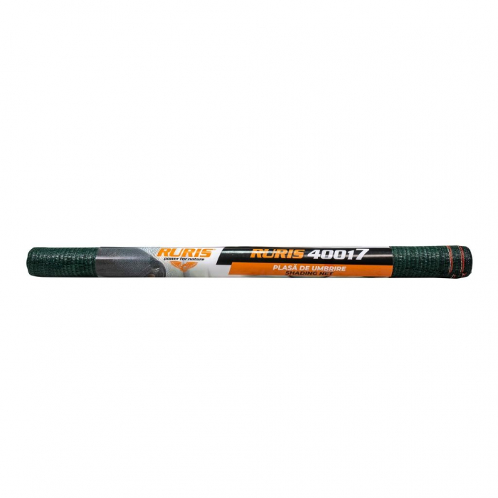 Plasa umbrire RURIS 40017, HDPE, protectie UV, verde, grad umbrire 40%, 1.7 x 10 m [3]
