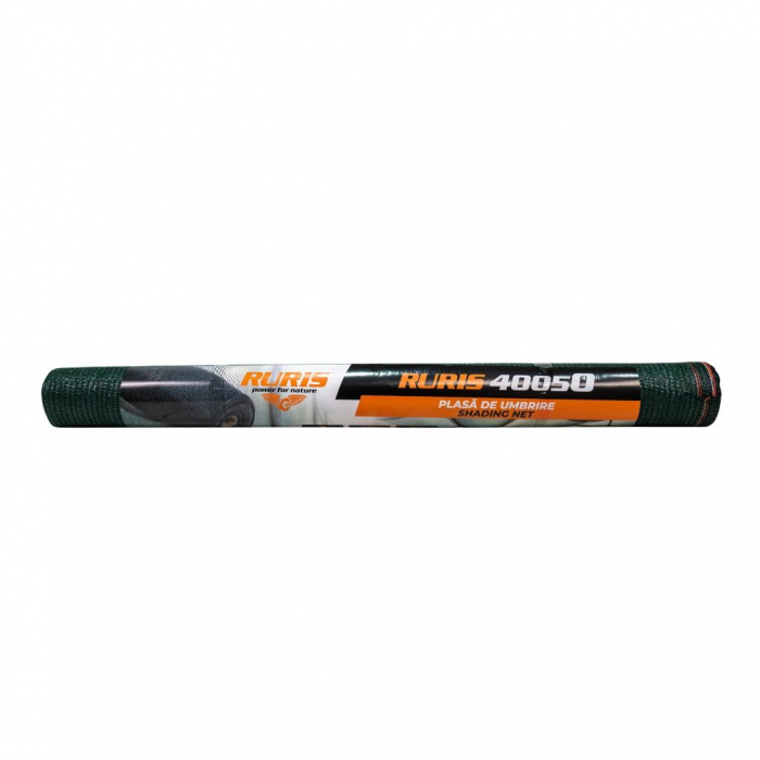 Plasa umbrire RURIS 40050, HDPE, protectie UV, verde, grad umbrire 40%, 2 x 25 m [3]