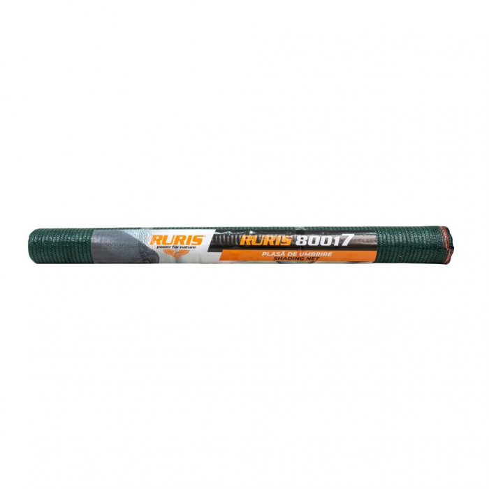 Plasa umbrire RURIS 80017, HDPE, protectie UV, verde, grad umbrire 80%, 1.7 x 10 m [3]