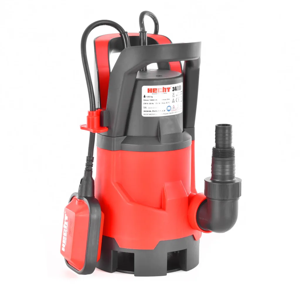 Pompa submersibila apa murdara HECHT 3400, 400 W, 125 L/min, Hmax. 5 m [1]