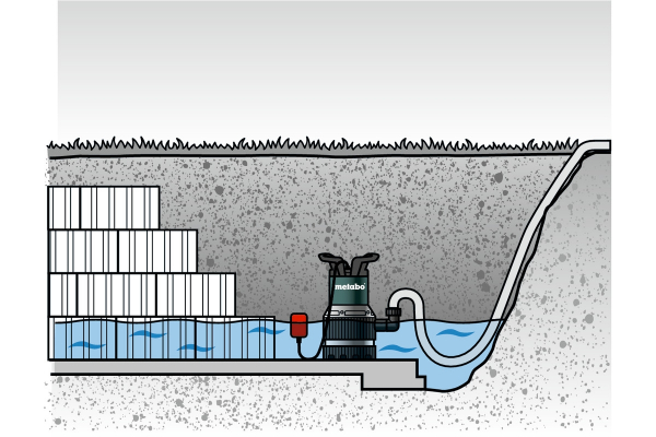 Pompa submersibila apa murdara Metabo TPS 14000 S Combi, 1.5", 770 W, 233 L/min, Hmax. 8.5 m [4]