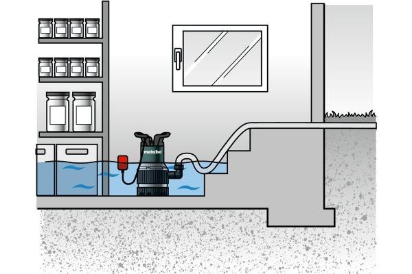 Pompa submersibila apa murdara Metabo TPS 14000 S Combi, 1.5", 770 W, 233 L/min, Hmax. 8.5 m [6]