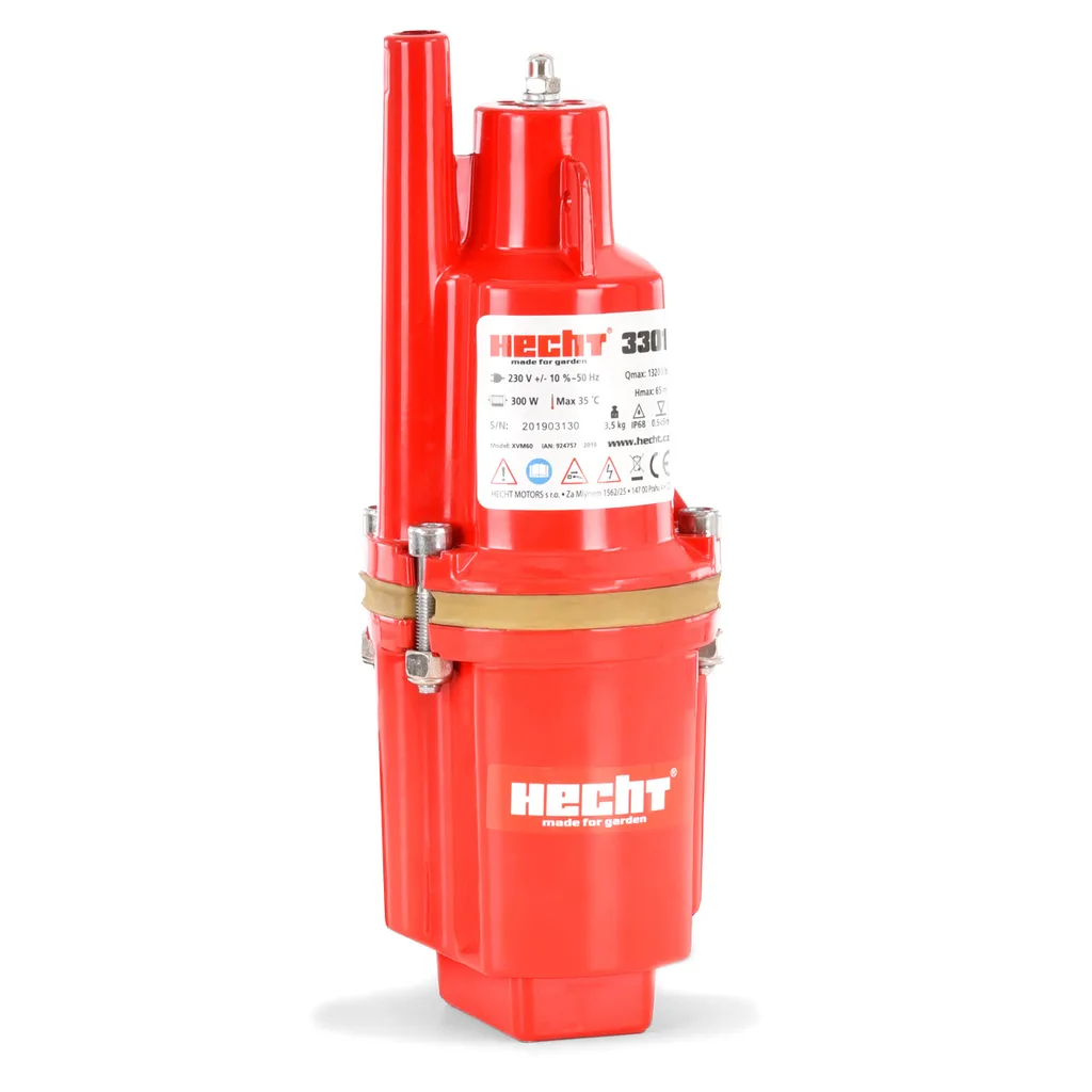 Pompa submersibila cu vibratii HECHT 3301, 300 W, 23 L/min, Hmax. 55 m [1]