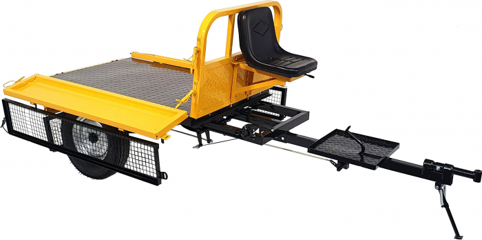 Remorca motocultor ProGARDEN Campo RM500C, max. 500 kg, dimensiuni bena 1310 x 830 x 280 mm [4]