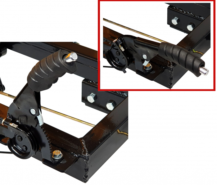Remorca motocultor ProGARDEN Campo RM600C, 600 kg, 1 osie, prindere bolt, roti profil agricol 6.00-12 [3]